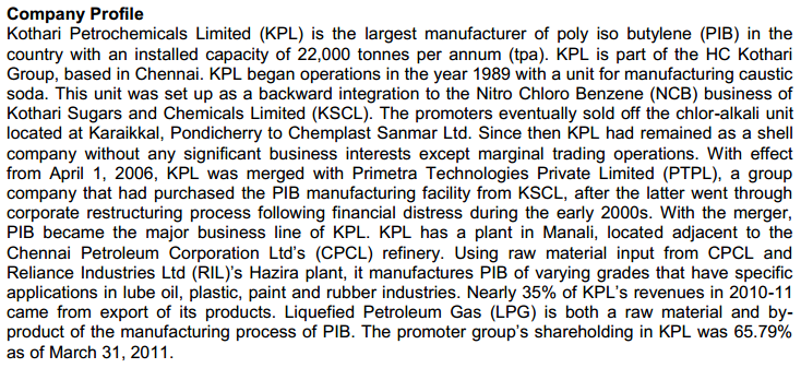 About Kothari Petrochemicals